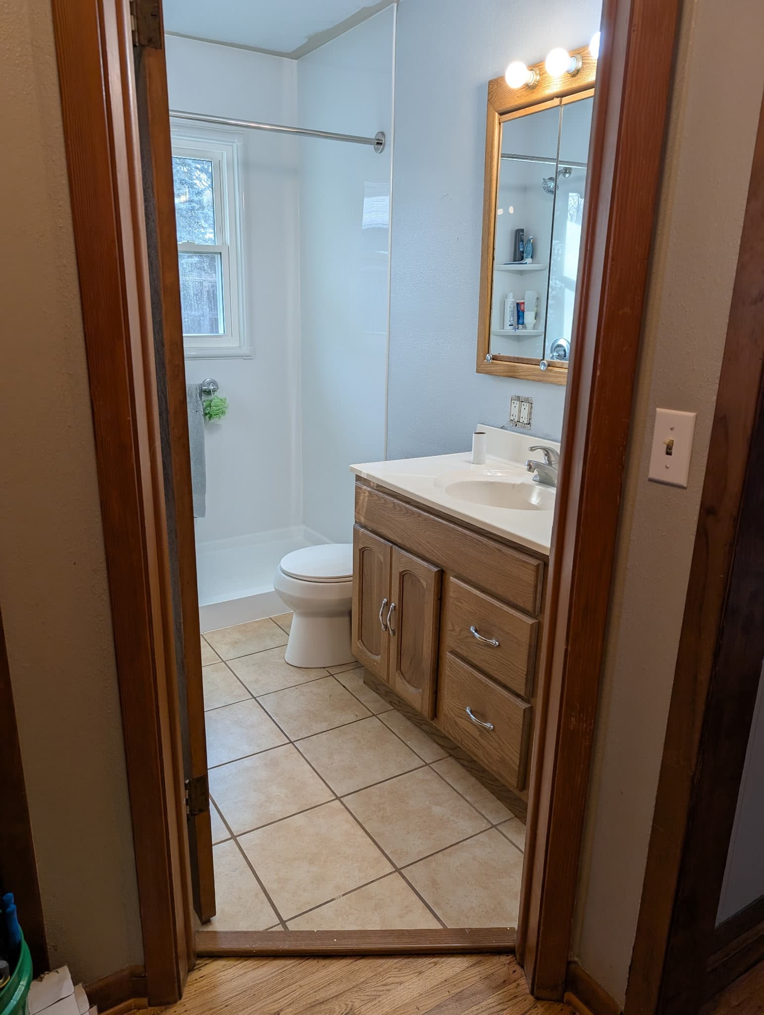 Before and after bathroom work