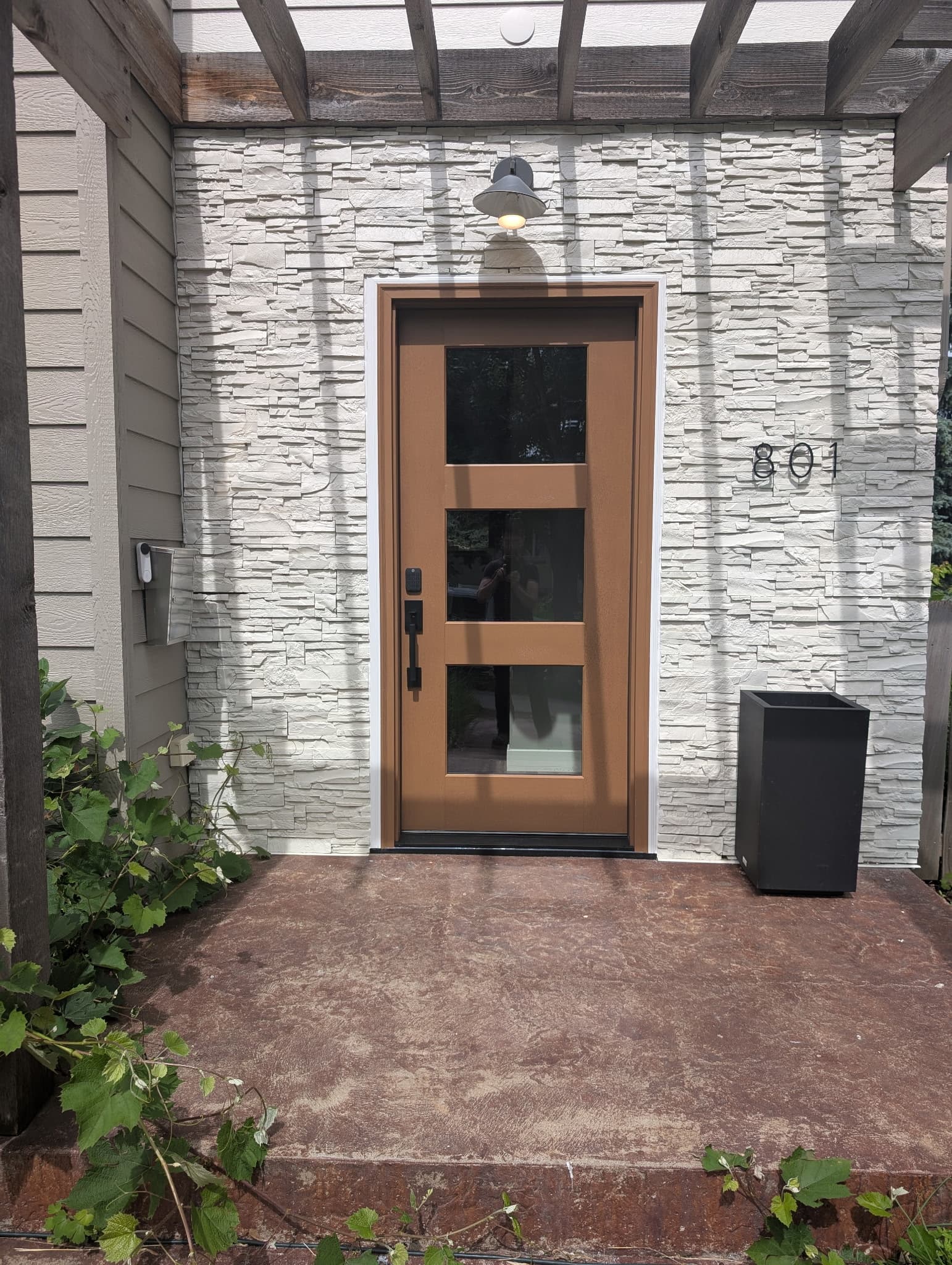 Before and after door work