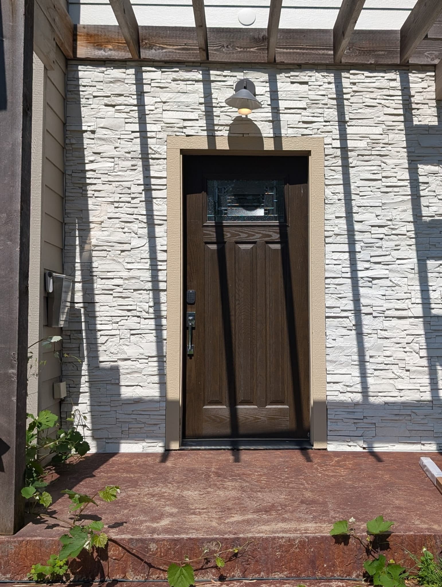 Before and after door work